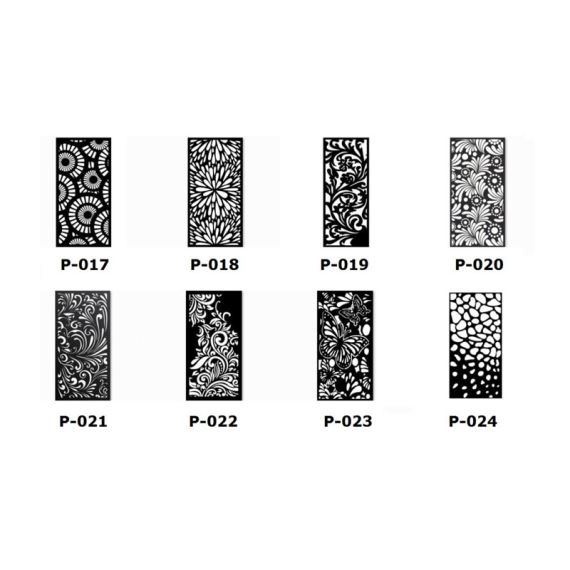 Panel de chapa con diseño 1000x2000