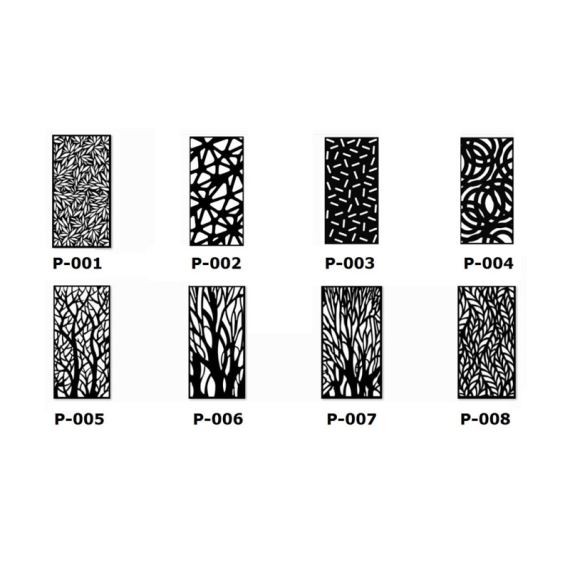 Panel de chapa con diseño 1000x2000