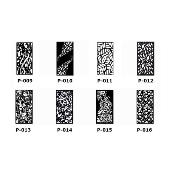 Panel de chapa con diseño 1000x2000