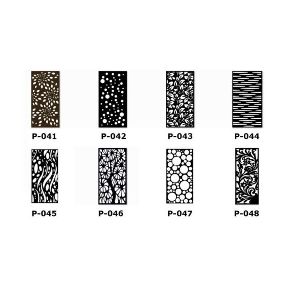 Panel de chapa con diseño 1000x2000